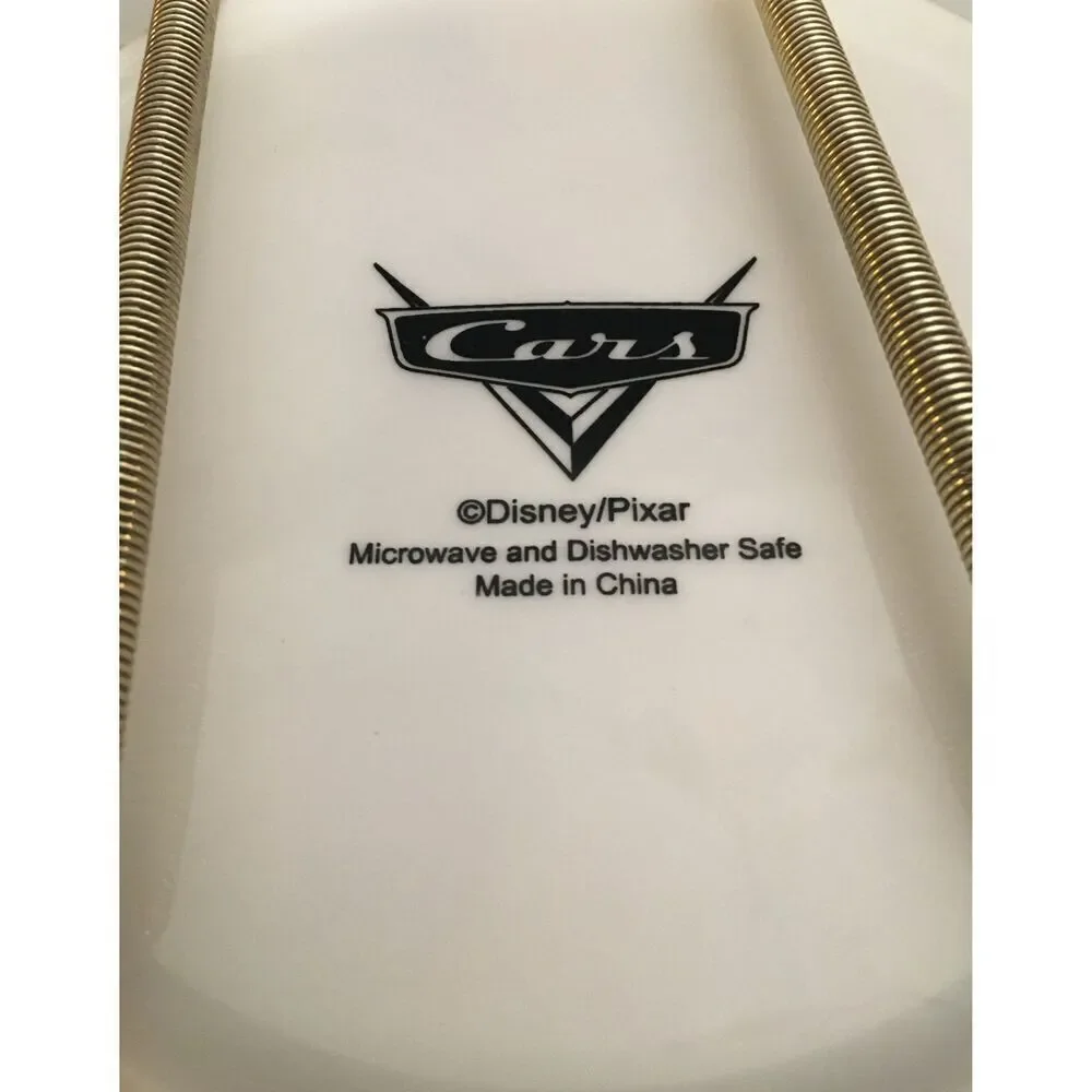 Disney PIXAR Cars Lightning McQueen & Tow Mater Ceramic Dinnerware Plate